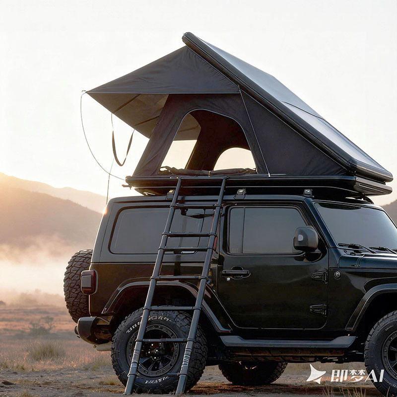 Camping Tent Triangular Tent Aluminum Alloy Hard Top Fully Automatic Outdoor Suv Rainproof Windproof Self-Driving Car Tent