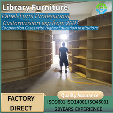 现代高校图书馆大学书架图书馆家具弧形书架展示架靠墙工程书柜