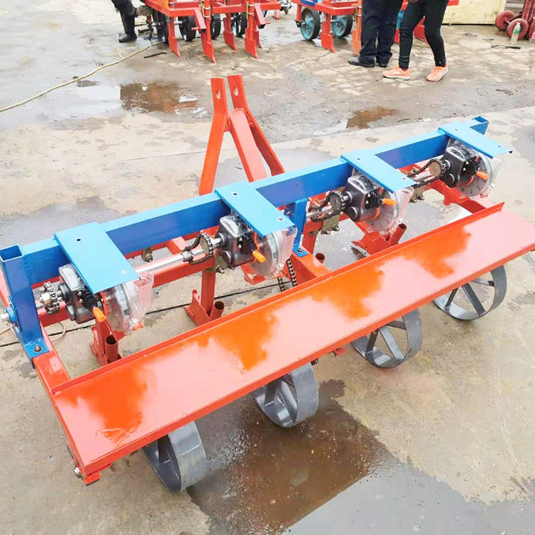 油菜黄豆播种机四轮车带6行 4行玉米精播机陕西套种黄豆玉米播种