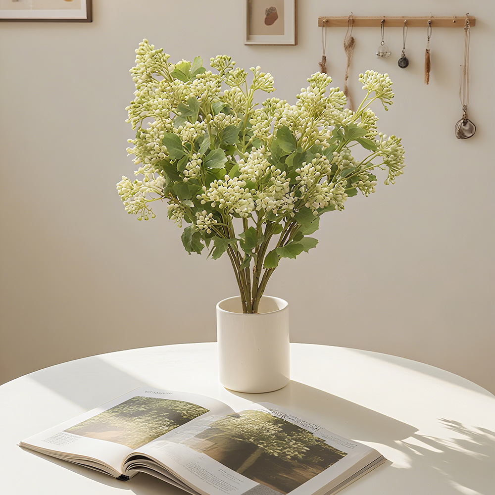 Simulación de la fruta de Milán accesorios de fotografía sala de estar decoración inswind nunca se marchitará simulación flores falsas en maceta
