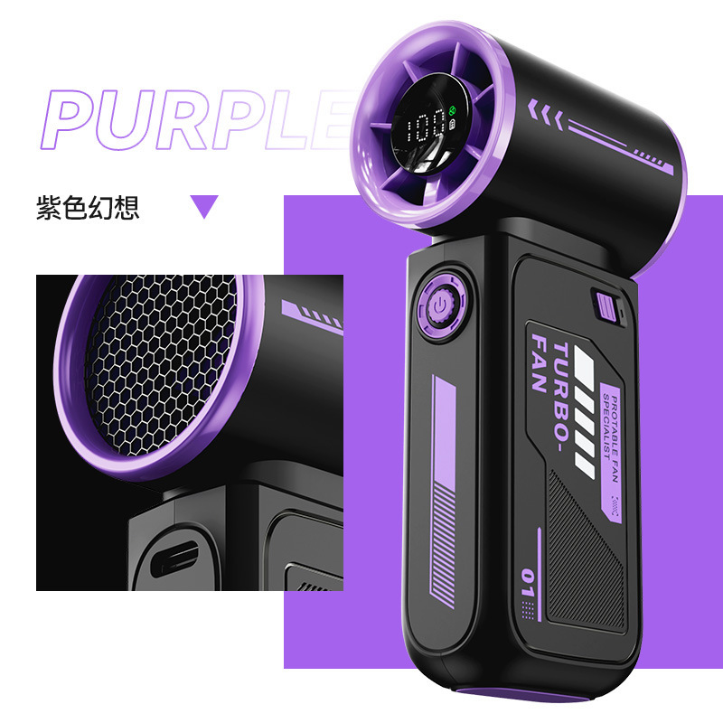 Explosión transfronteriza X688 mini ventilador de mano de alta velocidad USB de larga duración turbina violenta pequeño ventilador portátil al aire libre