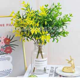 厂家批发仿真塑料把束植物墙配材水草婚庆客厅餐厅插花摆件装饰花