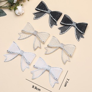 New cross-border Korean version of rhinestone bow ladies shoes flower shoe buckle shoe accessories diy handmade shoe bag accessories wholesale