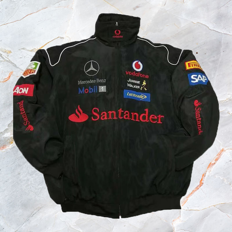 F1 Racing Suit Cross-Border Mercedes-Benz Jacket Embroidered Cycling Suit Fashionable Motorcycle American-Style Flight Jacket Custom-Made