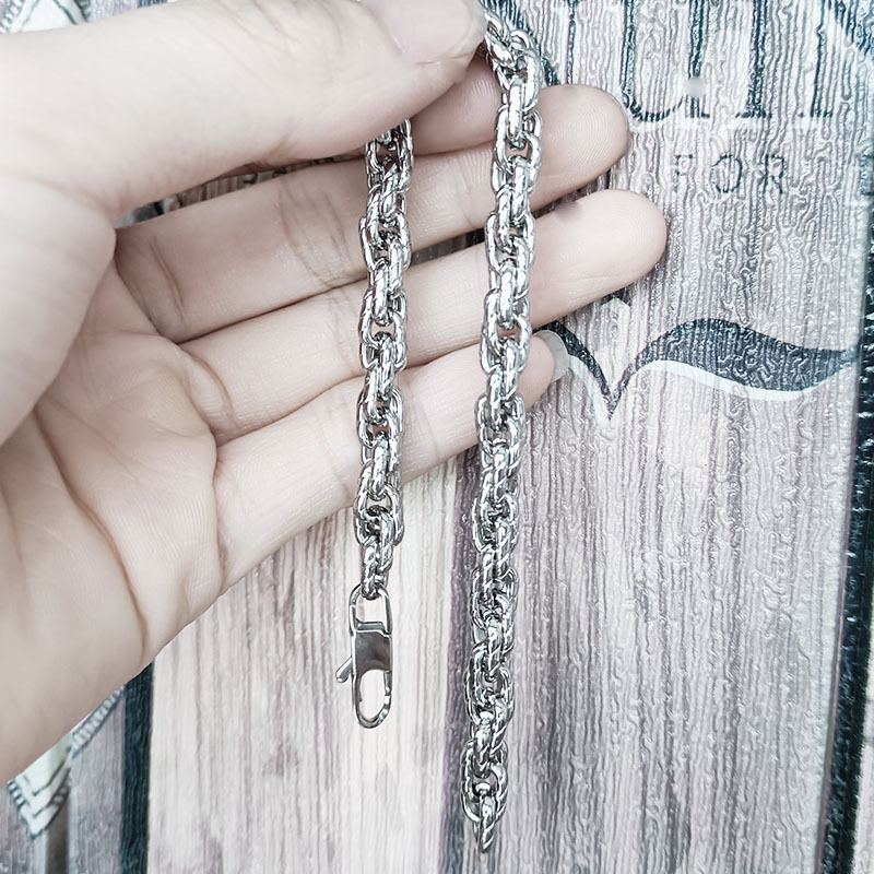 Edelstahl Kordelkette Mit Kaffeebohnenmuster Für Paare_voghion.com