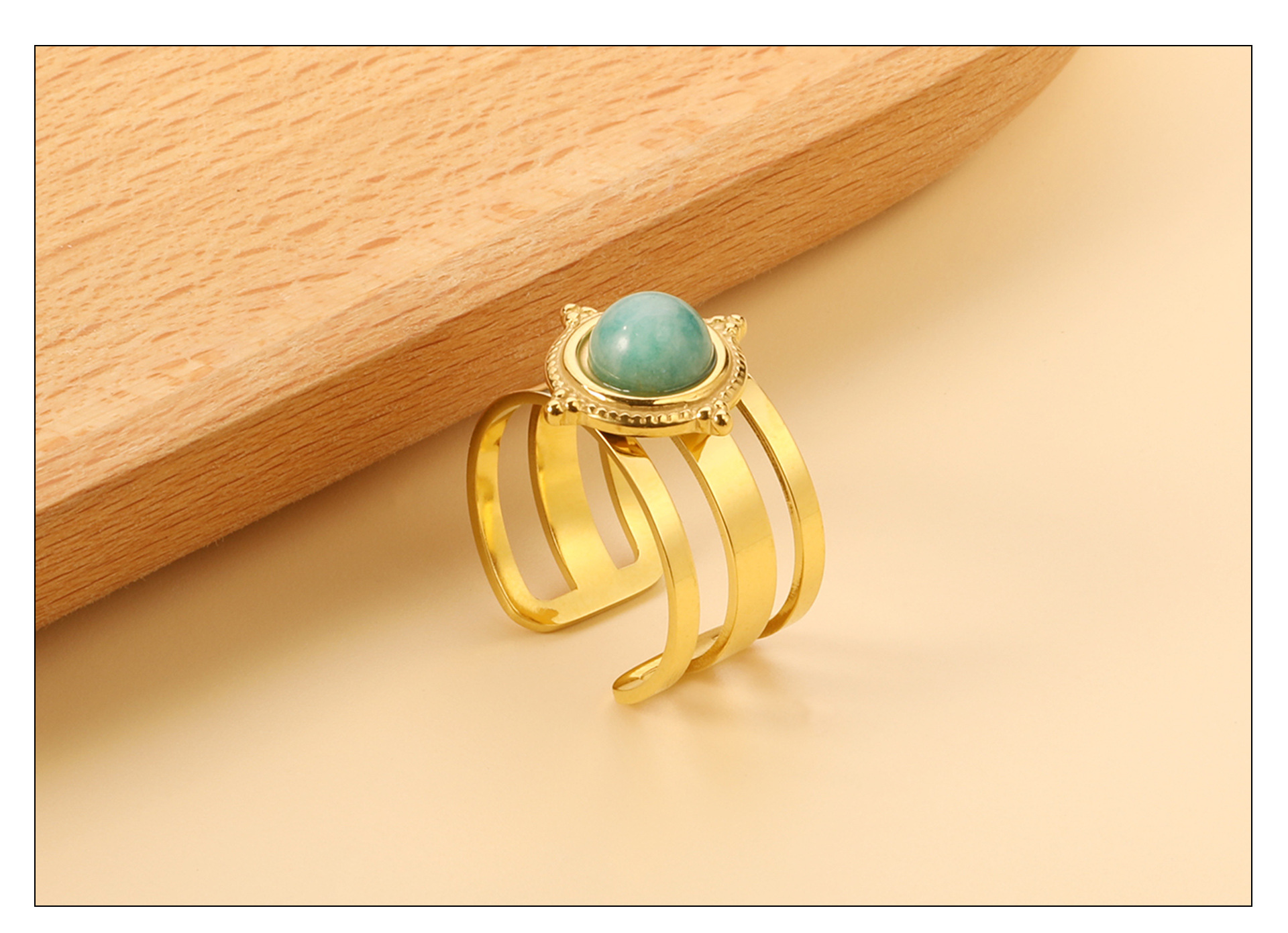 1 Piece Quantity Wholesale Jewelry Elegant Lady Simple Style Geometric 304 Stainless Steel Plating Open Rings