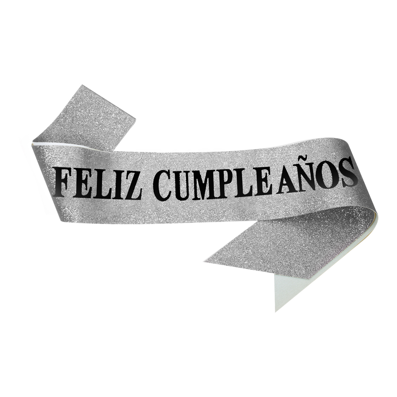 Español Felizcumpleaños transfronterizos cebolla polvo tela correa de etiqueta estampado fiesta de cumpleaños correa de hombro