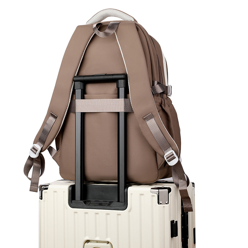 Mochila de pescado natural para estudiantes universitarios, mochila de grado 3 - 6 para estudiantes de secundaria primaria simplista y de alto valor facial