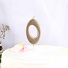 Large golden digital candle 0 ~ 9 gold plating birthday wishes commemorative day cake dessert dessert dessert decorative gold -plated candle