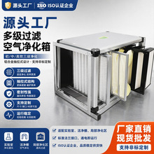定制初中高效净化空气过滤箱新风净化机组多级组合式空气过滤箱