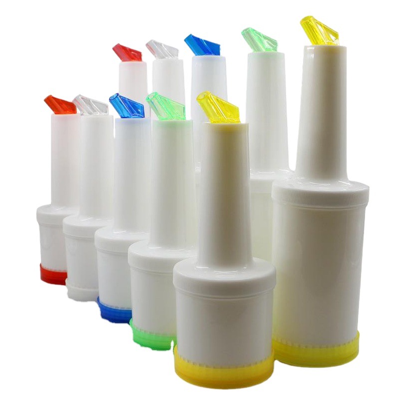 1 litro de jugo de plástico olla Bar conjunto de vino Cubo de jugo botella de jugo cóctel de lujo color verter olla de vino