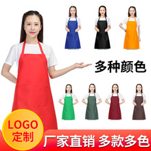 防水广告围裙印字印logo牛津布桃皮绒制服呢围裙围腰批发厂家直供