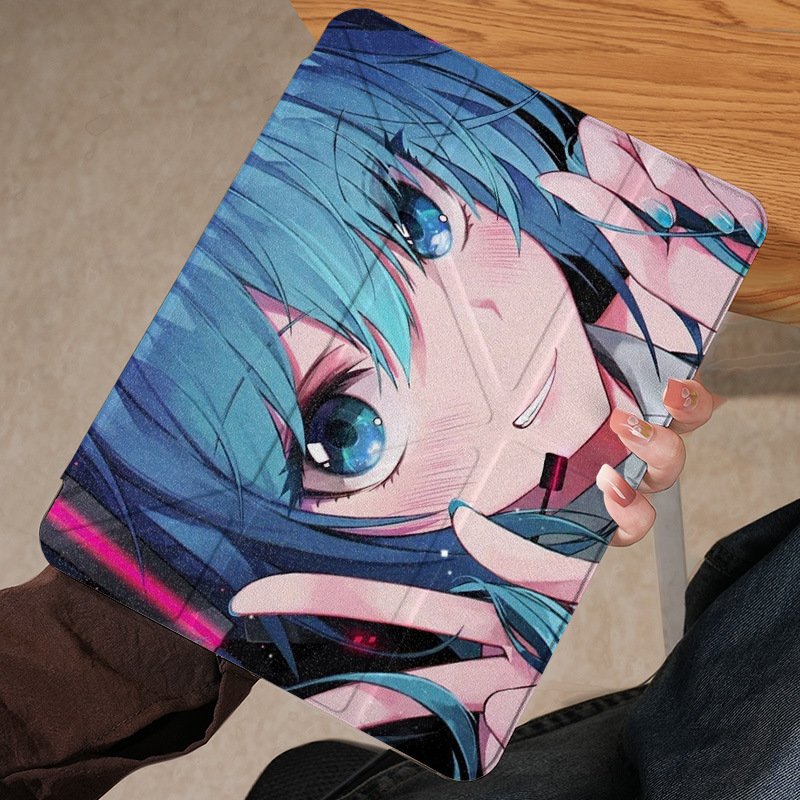 Y-Fold Stand Suitable for iPad Case, Tablet Shell, Acrylic, 7 Slots for Pens, 6 Slots for Huawei Air 11.5inch, Lenovo, Xiaomi