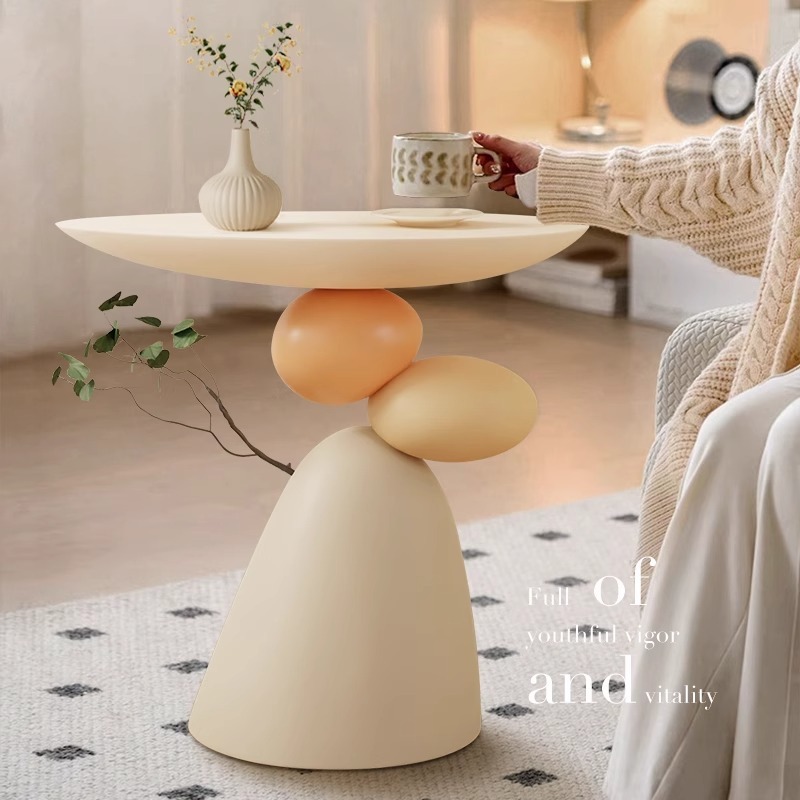 Stone Comes to Life, Living Room Floor-Standing Ornaments, Cream-Style Sofa, Coffee Table, High-End Home Storage Decorations