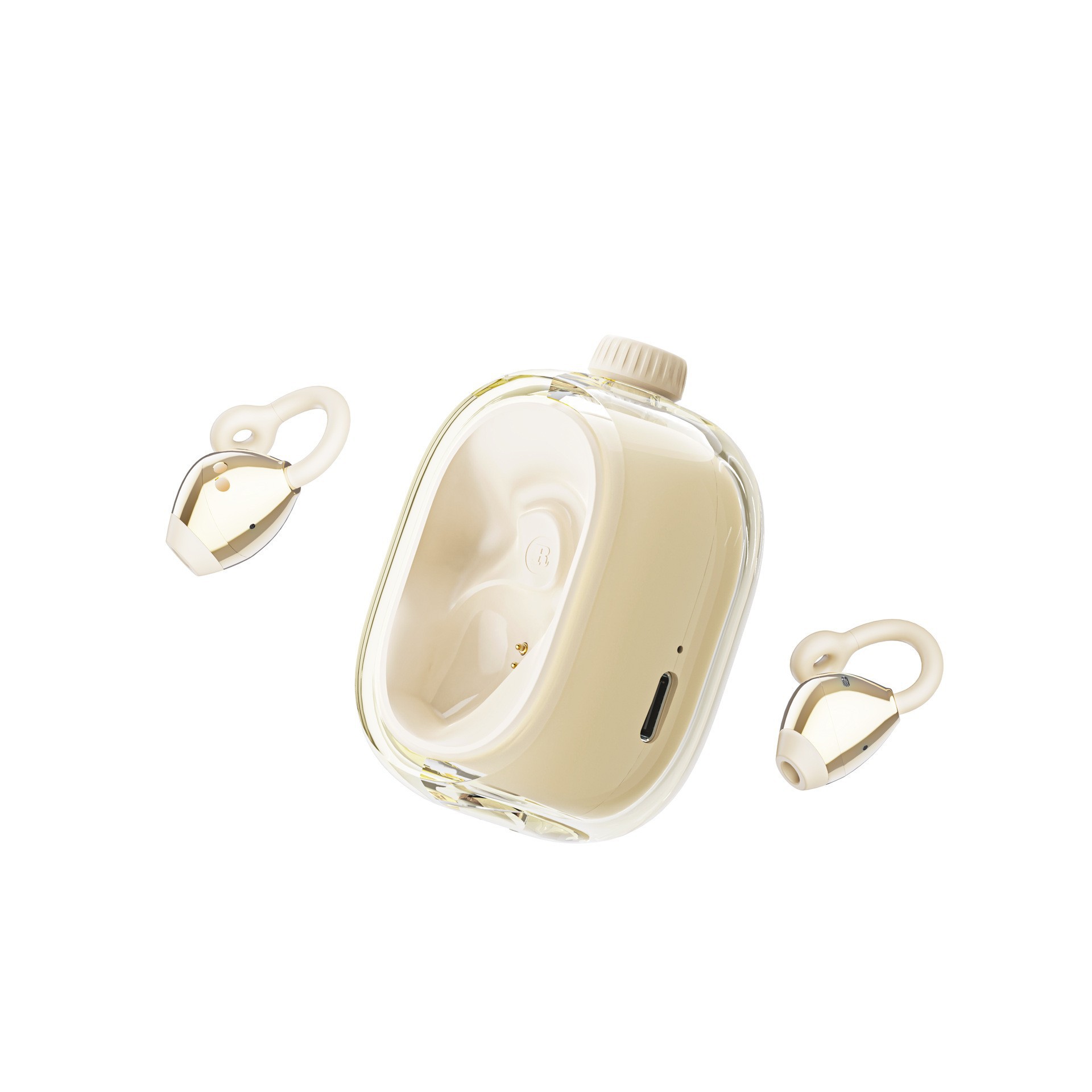 Nuevos auriculares Bluetooth F9 transfronterizos modelo 2026, auriculares Bluetooth Q10, auriculares deportivos inalámbricos TWS M90 tipo gancho/clip para la oreja