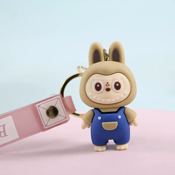 Creative Cute Anime Little Sheep Soft Rubber Doll Cartoon Keychain Car Keychain Couple Bag Pendant