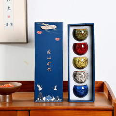 陶磁器の窯は五行の湯飲みの主人の杯に変わって、杯のお茶の杯を建てます。