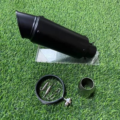 Motorcycle exhaust pipe: Motorcycle exhaust pipe 89 - 89-oblique-black-51mm