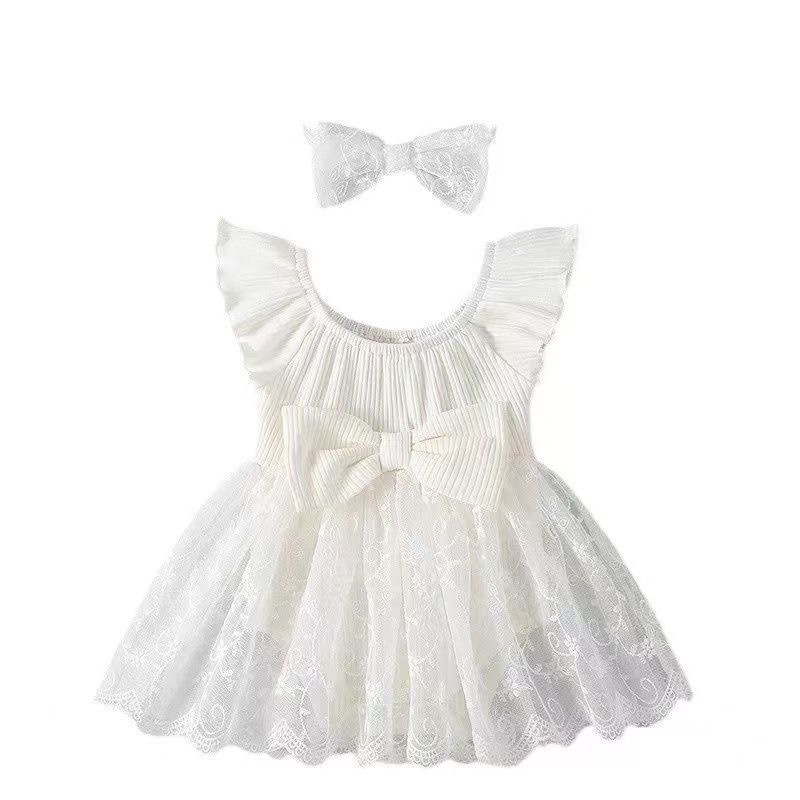 Ropa de pedo para bebés, ropa de verano, falda de pedo, niña delgada, una pieza, princesa súper linda, mamelucos de estilo occidental, verano