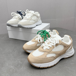 Unlabeled Dongguan Houjie Retro Lace-Up Genuine Leather Casual Sports Shoes Thick-Soled Moral Training Shoes Forrest Gump Shoes Fashionable Dad Shoes