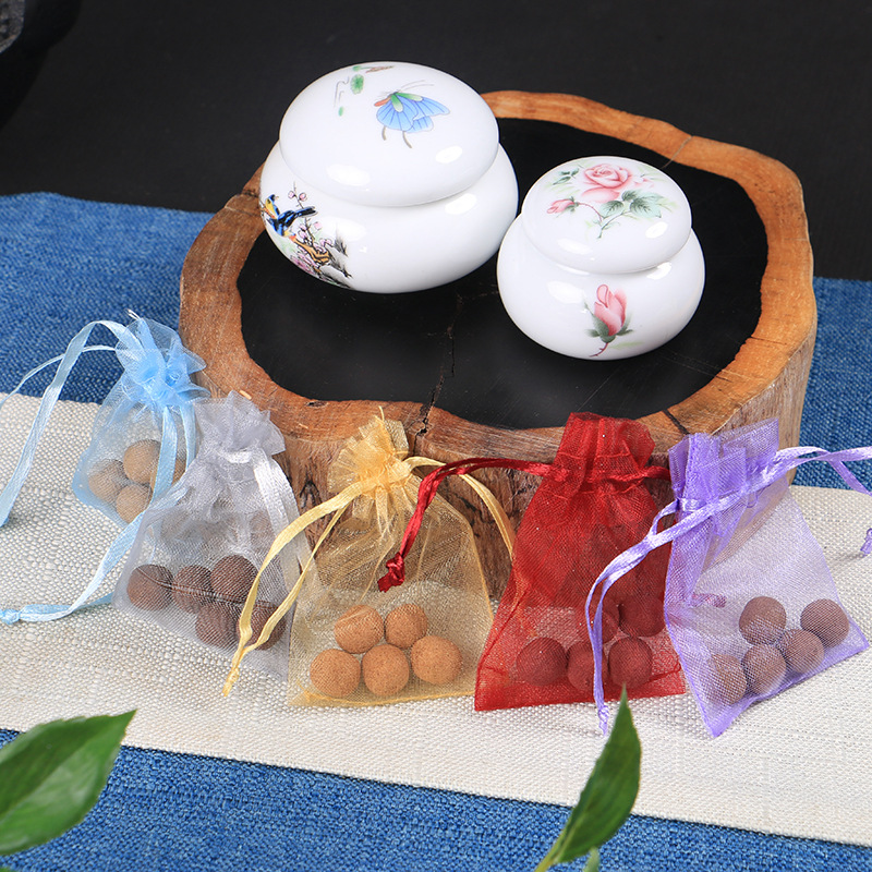 Amazon Car Fragrance Pellet, Fireless Incense Air Purifying Osmanthus Scented Pellet, Hollow Pendant Incense Pellet Charm