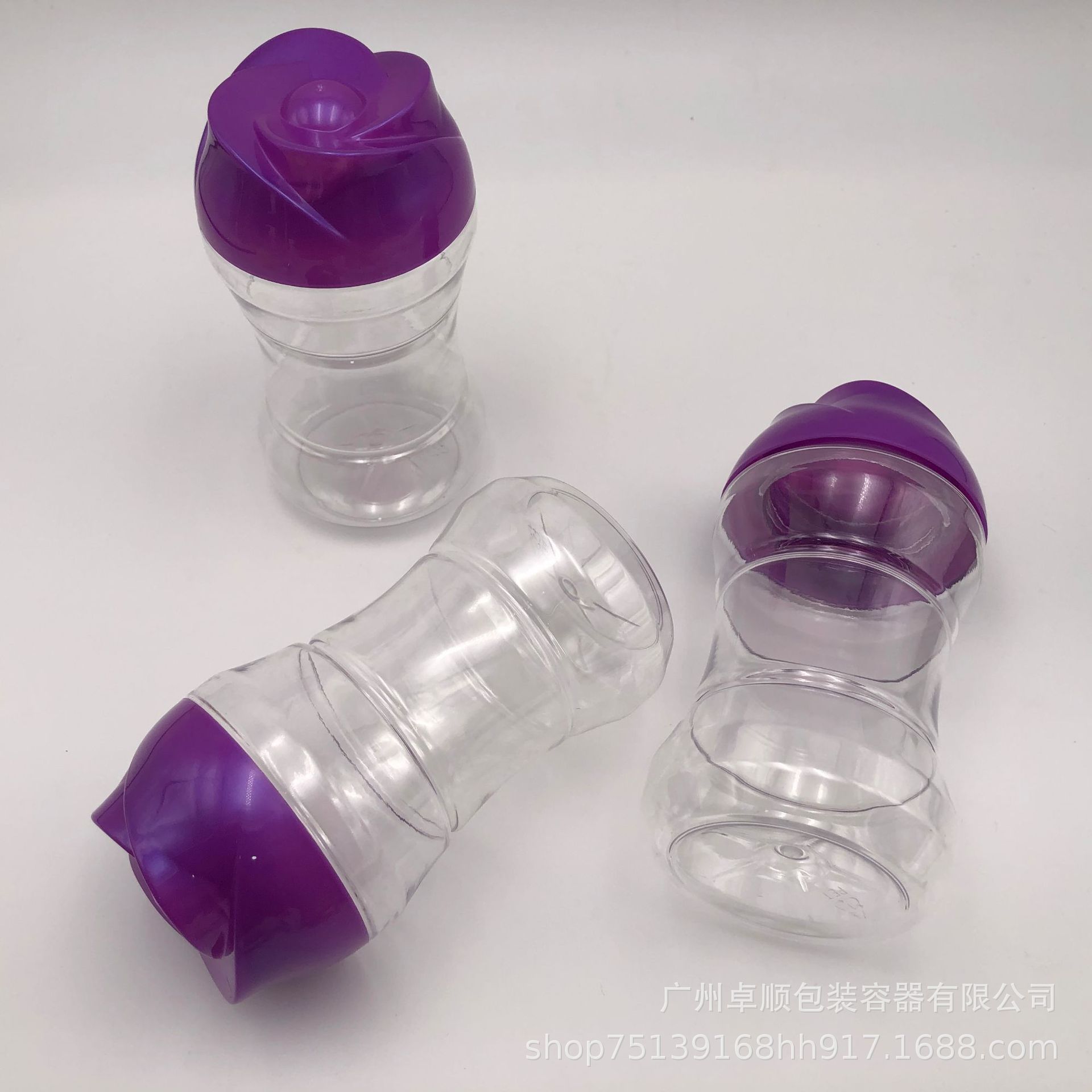 厂家批发新款300ML洗衣凝珠洗衣珠片日化用品包装容器塑料PET瓶子