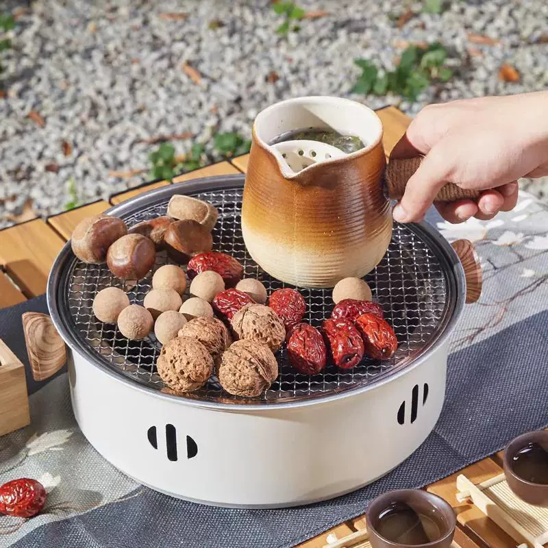 Портативный гриль для барбекю для домашних встреч, барбекю на открытом воздухе, обогрева на открытом воздухе, угольная печь в корейском стиле в помещении.