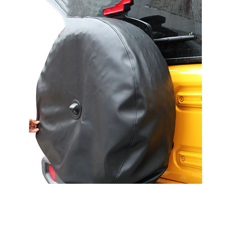 Cross-border special JEEP Jeep Wrangler with camera hole black spare tire cover waterproof PU leather special modification boutique