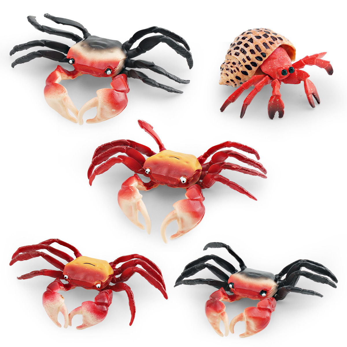 Cross-border simulation marine biological crab model seabed arthropod hermit crab small crab decorative ornament
