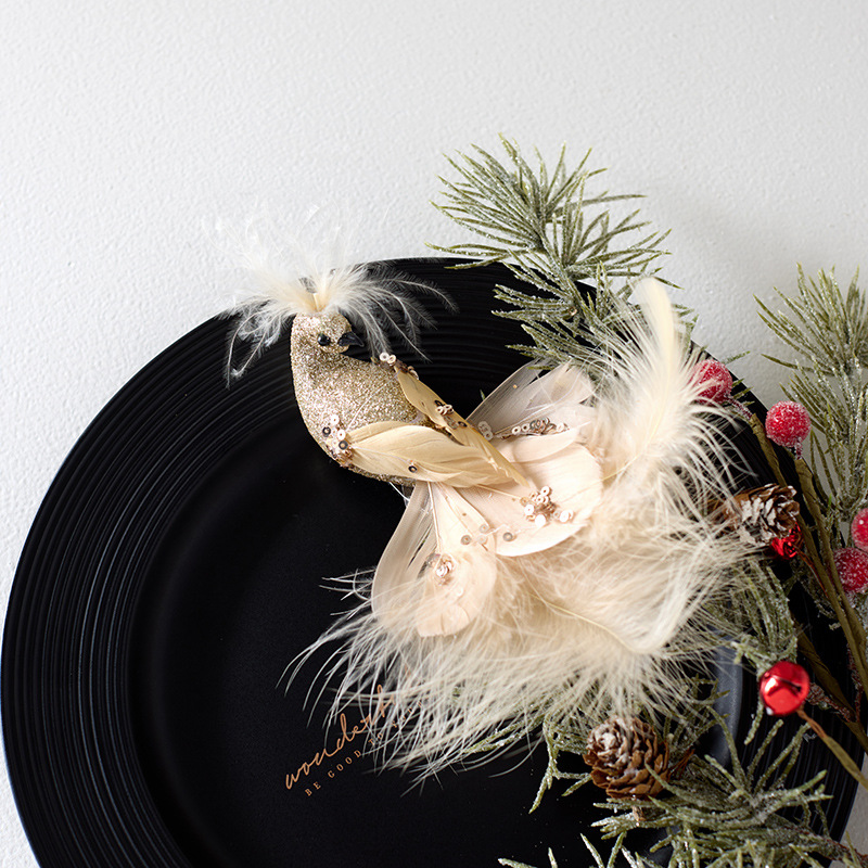 Nuevo color transfronterizo bola de Navidad de color champán decoración de árbol de Navidad colgante decoración de ventana de ventana de viento decoración de props