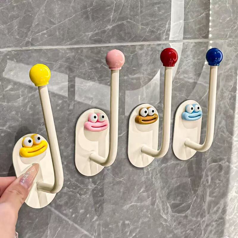 Dopamine Cartoon Hook with Sausage Mouth, Adhesive Hook, No Drilling Required, Strong Load-Bearing, Cute and Traceless Adhesive for Bathroom and Kitchen Dopamine Cartoon Hook with Sausage Mouth, Adhesive Hook, No Drilling Required, Strong Load-Bearing, Cute and Traceless Adhesive for Bathroom and Kitchen