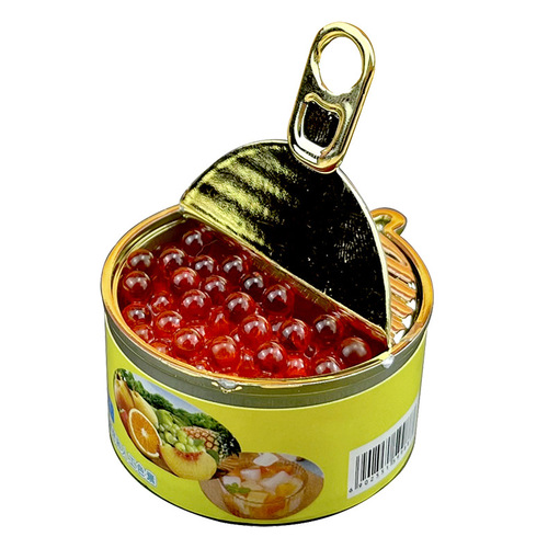 Hot selling simulation canned model toys in the live broadcast room diy miniature simulation snacks canned fruit toys