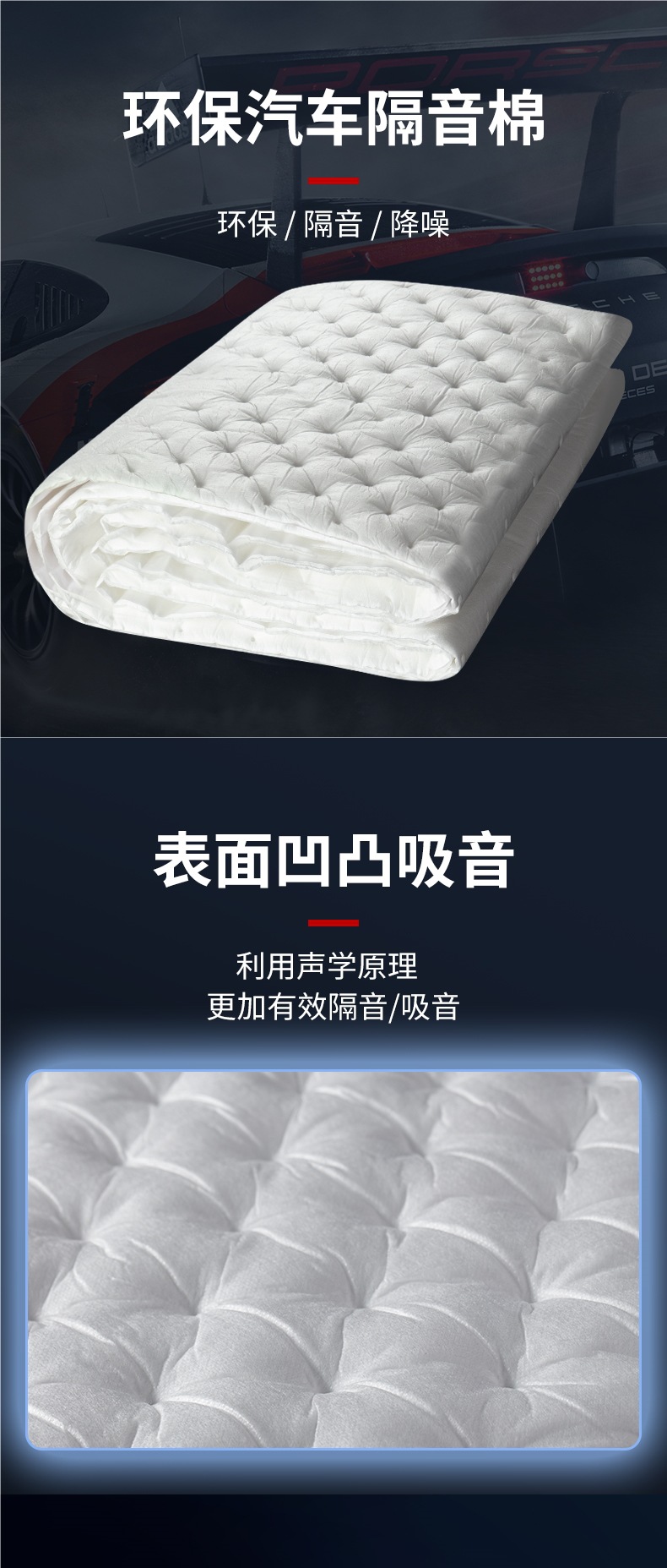 Car Soundproofing Cotton, Environmentally Friendly Flame-Retardant Sound-Absorbing Cotton, Self-Adhesive Thickeneded Four-Door Chassis Trunk Anti-Vibration Plate, Super Silencer
