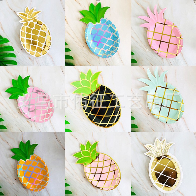 50% off Promotional Disposable Pineapple Paper Plate Fruit Pineapple Plate Children's Birthday Party Party Supplies Tableware Eggs 50% off Promotional Disposable Pineapple Paper Plate Fruit Pineapple Plate Children's Birthday Party Party Supplies Tableware Eggs