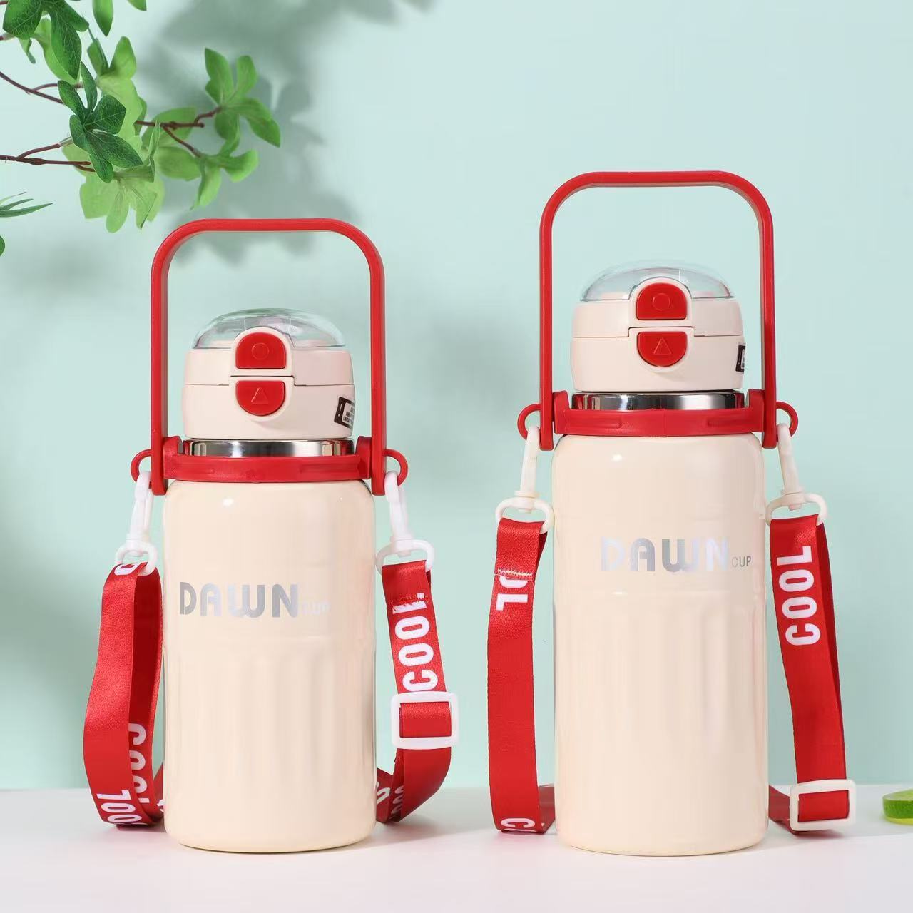 Edelstahl Isolierflasche Mit Strohhalm Für Sport Und Outdoor_voghion.com