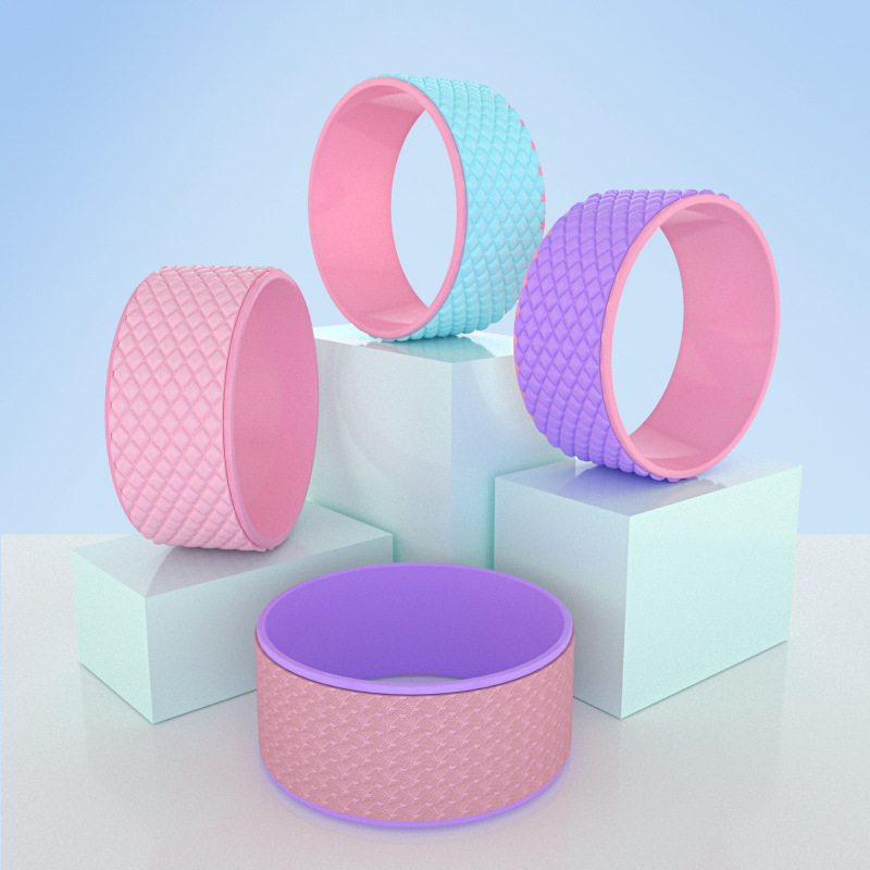 Rueda de yoga apertura trasera artefacto principiante rodillo de flexión trasera rueda de yoga anillo de yoga lumbar calmante fitness yoga pilates anillo