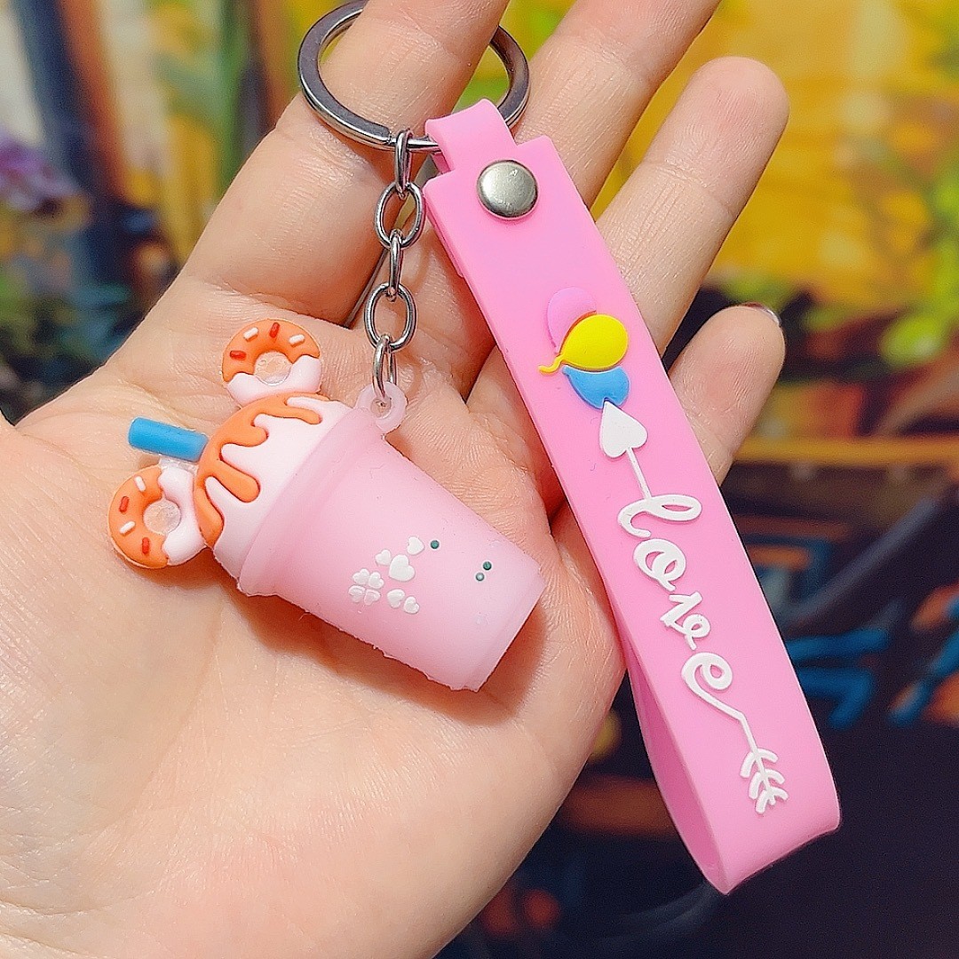 Portachiavi creativo con gelato, ciondolo portachiavi, decorazione per zaino per bambini, regalo, macchina artiglio, peluche_voghion.com