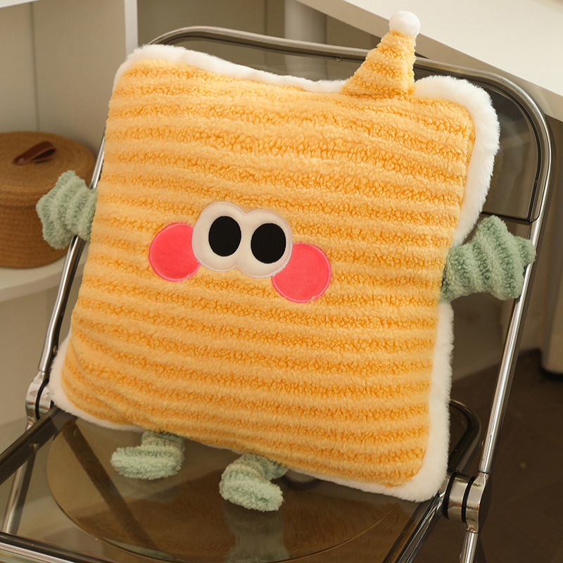 almohada de automóvil colcha de doble propósito espesación de oficina plegable almohada de siesta almohada de automóvil manta 2 en 1