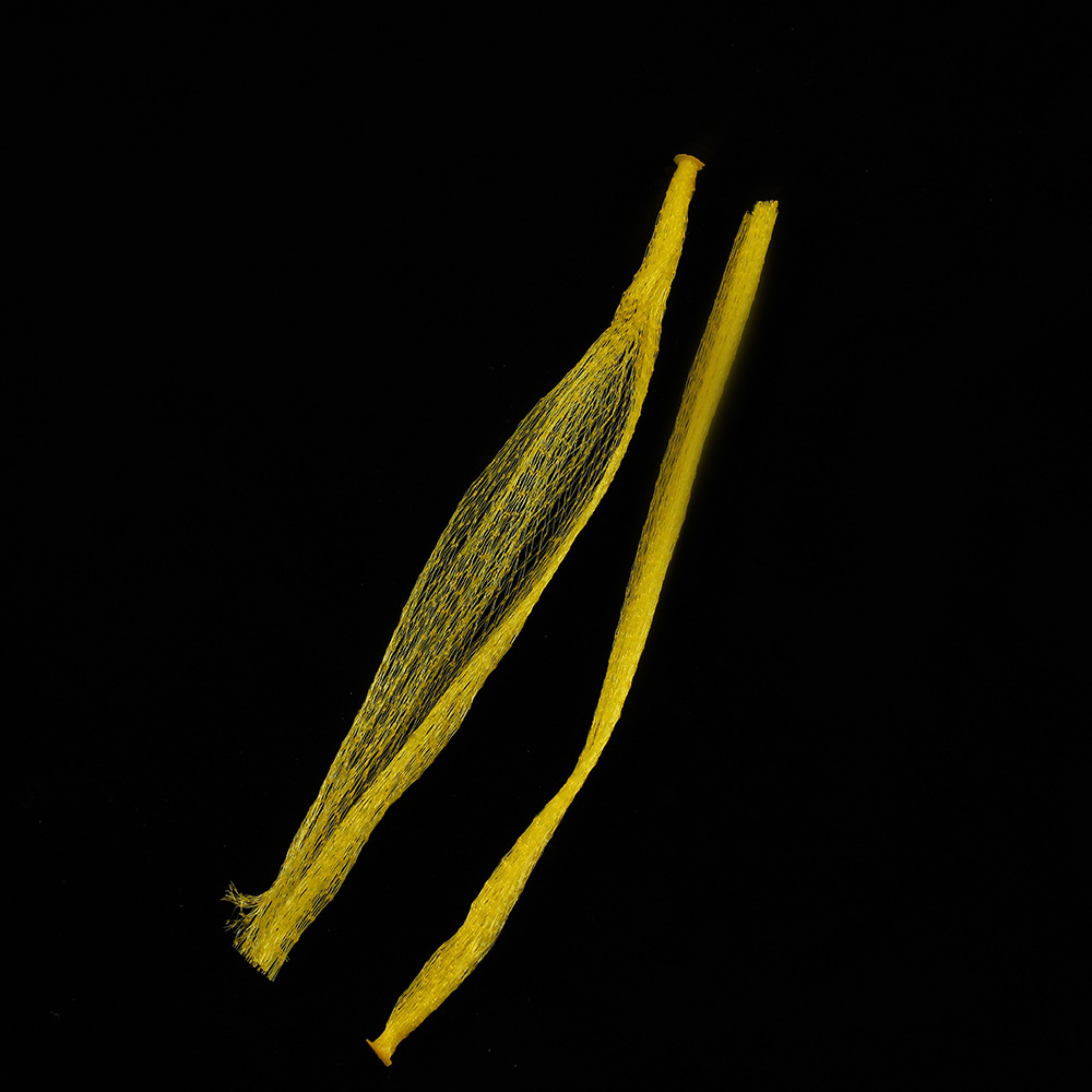 多规格黄色网袋现货加厚密眼编织网兜超市购物玩具水果网眼袋批发