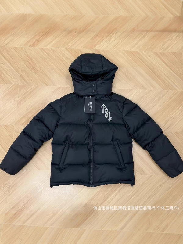 Winter Cross-Border Trapstar Correct Jacket Embroidered Hooded Down Cotton Coat for Sports and Outdoor Activities, Unisex Jacket Winter Cross-Border Trapstar Correct Jacket Embroidered Hooded Down Cotton Coat for Sports and Outdoor Activities, Unisex Jacket