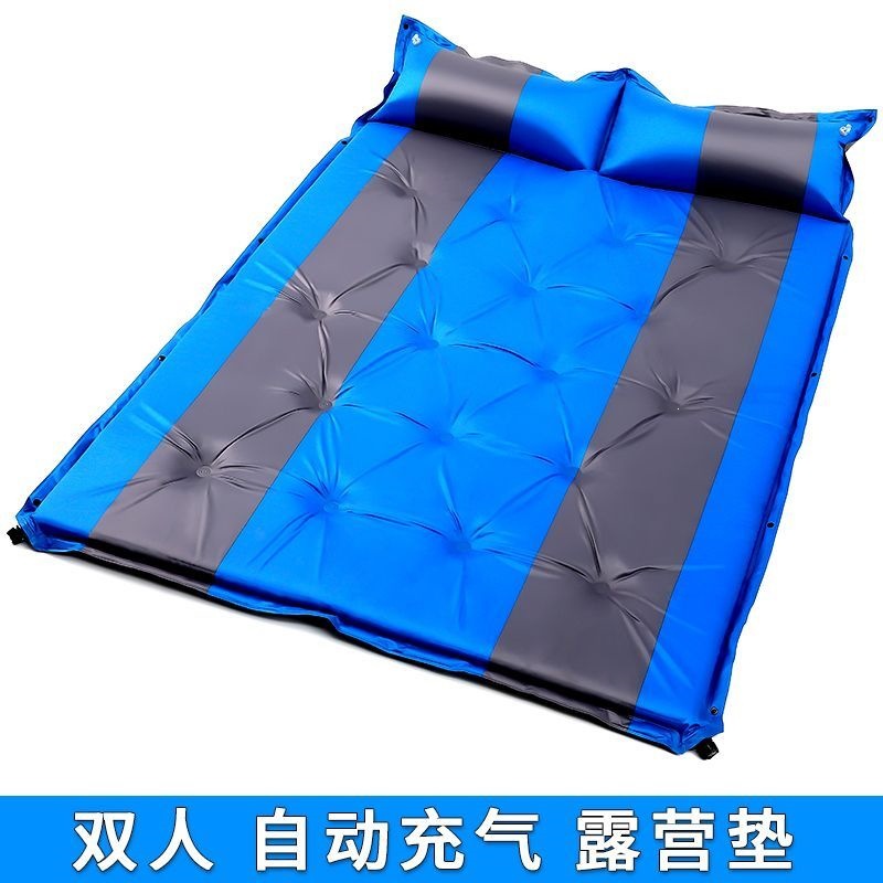 Outdoor automatic inflatable mattress sleeping pad, camping moisture-proof pad, camping air mattress, tent floor mat, extra-wide and extra-thick sleeping pad