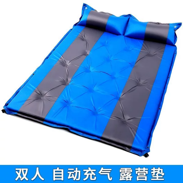Outdoor automatic inflatable mattress sleeping pad, camping moisture-proof pad, camping air mattress, tent floor mat, extra-wide and extra-thick sleeping pad