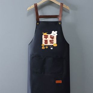 Women's Apron Waterproof and Oil-Proof Kitchen Home Fashion Work New Catering Work Clothes Cooking New Special