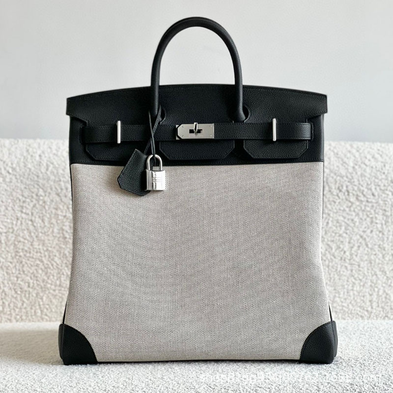 HCA40swift tela de tela para hombres bolsos de mano H casa pura mano cerámica bolsos cosidos 45cm de mano ultra ligero