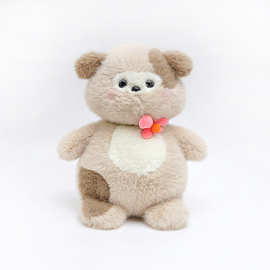 ins风修狗软萌花花小狗公仔毛绒玩偶儿童陪睡玩具少女心新年礼物