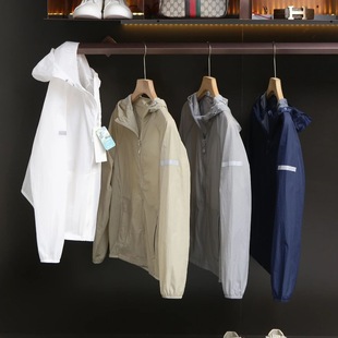 Reflective strip design! UPF50 UV-resistant Outdoor Quick-drying Cool-feeling Sunscreen Clothing Men's Sunscreen Clothing Skin Clothing