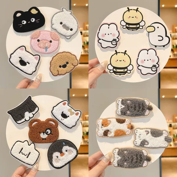 Sweet autumn and winter hair accessories for women, featuring a cartoon design and a fun, playful style, with a new 2026 collection of cute children's hair clips