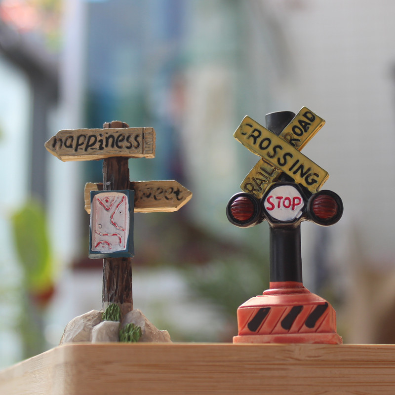 창조적 인 수지 간판 모델 시뮬레이션 간판 ZAKKA 방향 로고 바탕 화면 장식