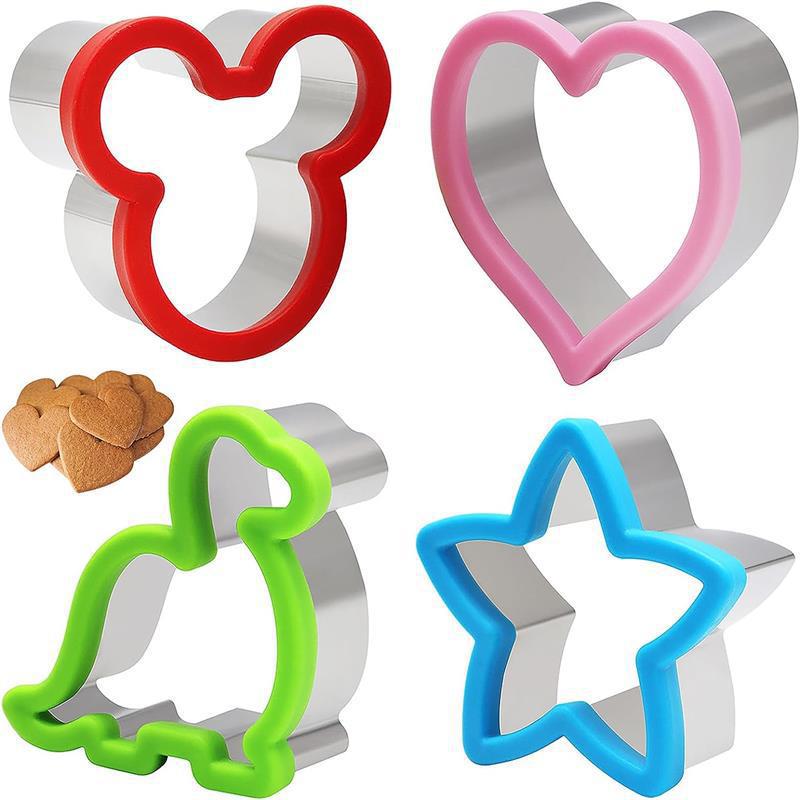 Amazon 1 / 2 / 6 piezas de acero inoxidable corte de sándwich DIY sellado de bordes de corte de sándwich tostada molde