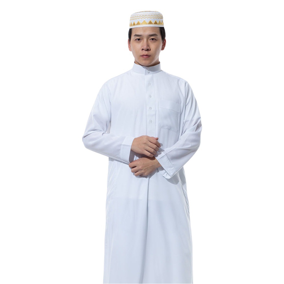 New Hot-Selling Hui Ethnic Men's Clothing, Long Robe, Hui Ethnic Clothing, Indian Long Gown